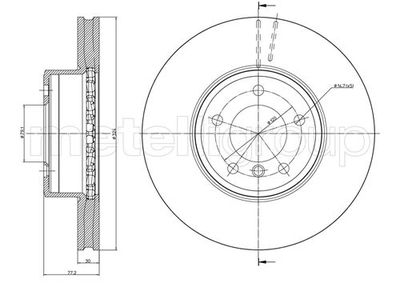 Brake Disc METELLI 23-0805C