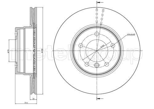 METELLI 23-0809C Brake Disc