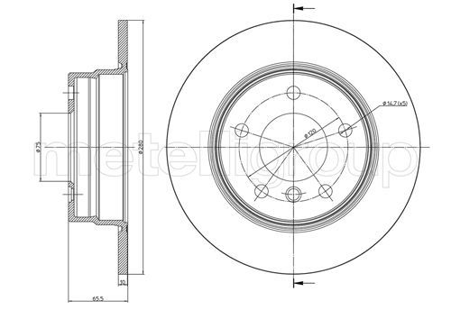 METELLI 23-0817C Brake Disc