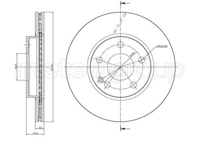 Brake Disc METELLI 23-0831C