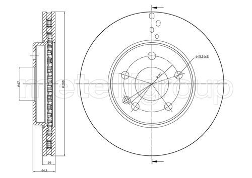 METELLI 23-0832C Brake Disc