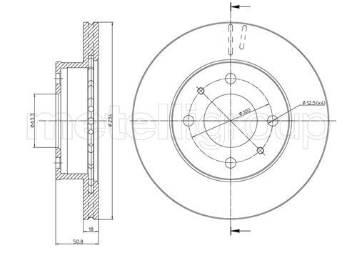 METELLI 23-0836 Brake Disc