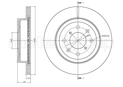 METELLI 23-0839C Brake Disc