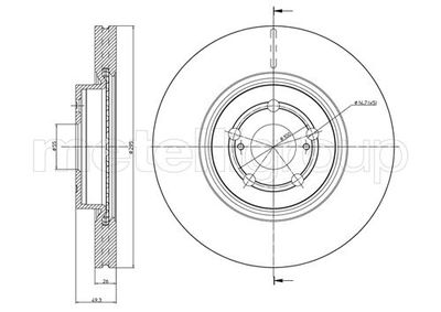 Brake Disc METELLI 23-0854C