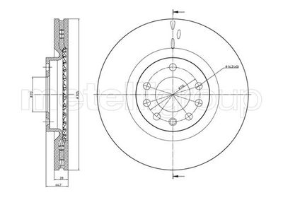 Brake Disc METELLI 23-0860C