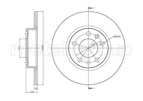 METELLI 23-0862C Brake Disc