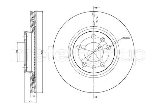 METELLI 23-0863C Brake Disc