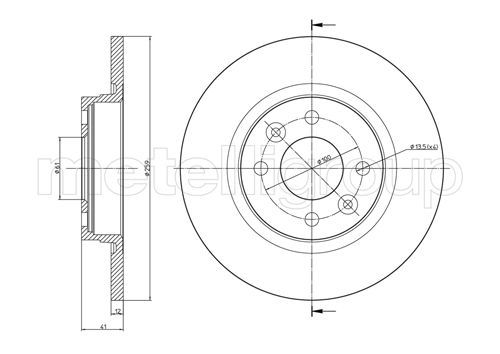 METELLI 23-0864C Brake Disc