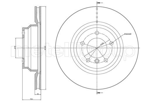 METELLI 23-0872C Brake Disc