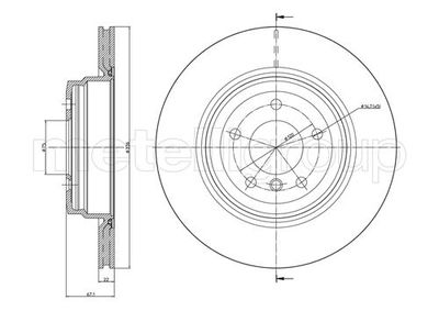 Brake Disc METELLI 23-0873C