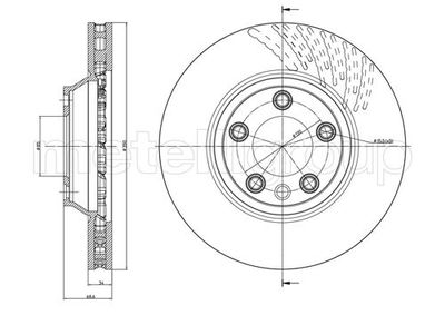 Brake Disc METELLI 23-0876C