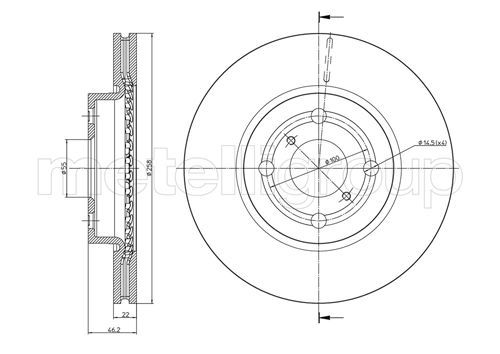 METELLI 23-0879C Brake Disc