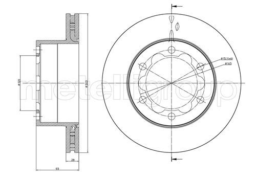 METELLI 23-0880 Brake Disc