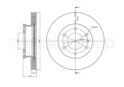 METELLI 23-0881 Brake Disc