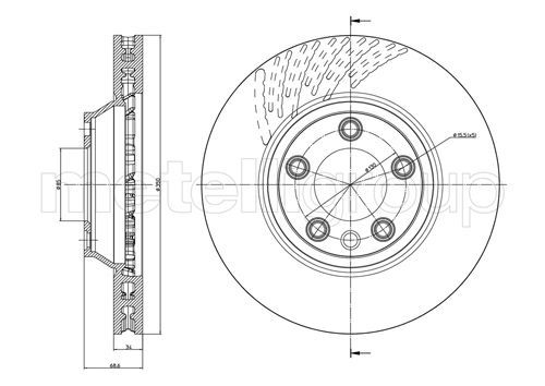 METELLI 23-0882C Brake Disc