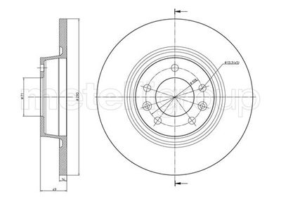 Brake Disc METELLI 23-0888C