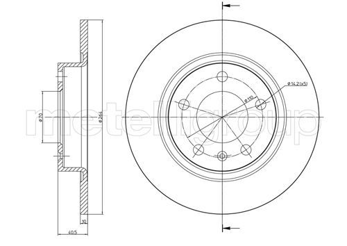 METELLI 23-0890C Brake Disc