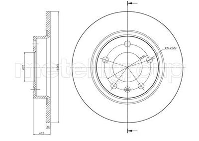 Brake Disc METELLI 23-0890C