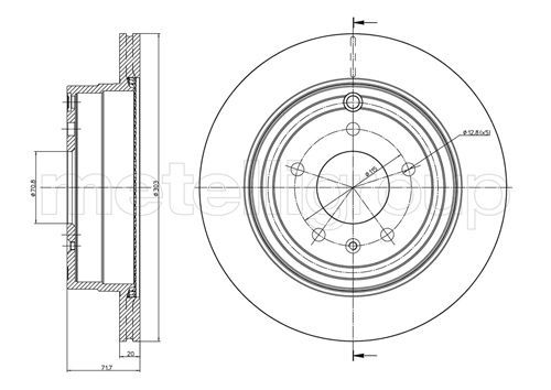 METELLI 23-0893C Brake Disc