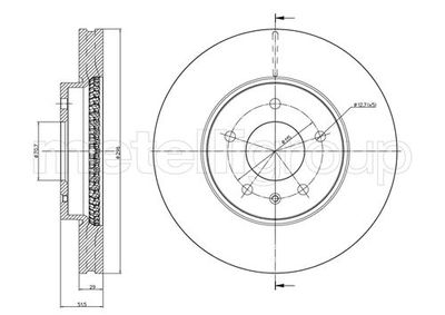 Brake Disc METELLI 23-0894C