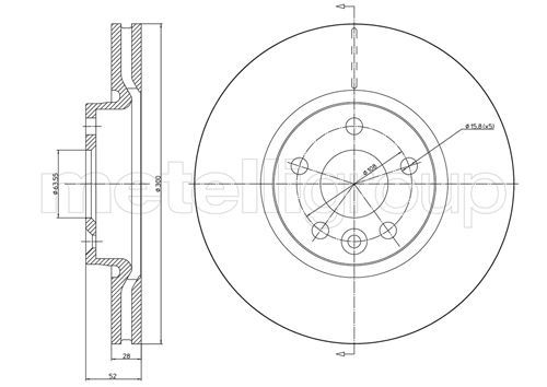 METELLI 23-0896C Brake Disc