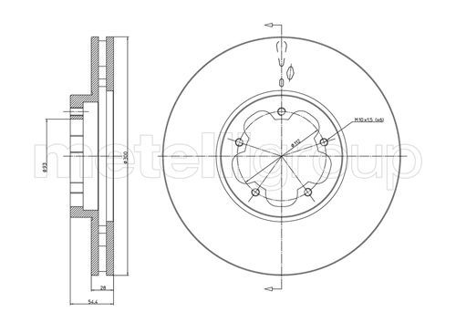 METELLI 23-0899 Brake Disc