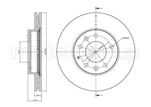 METELLI 23-0901C Brake Disc