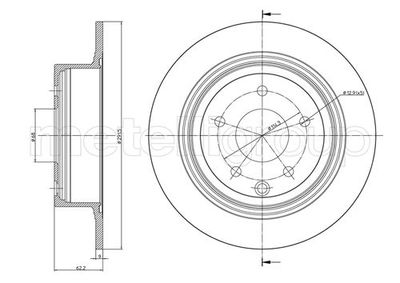 Brake Disc METELLI 23-0903C