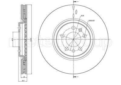 Brake Disc METELLI 23-0906C