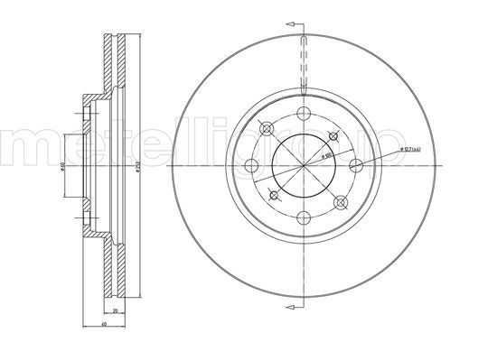 METELLI 23-0908C Brake Disc