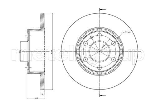 METELLI 23-0910C Brake Disc