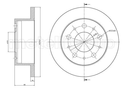 METELLI 23-0912C Brake Disc