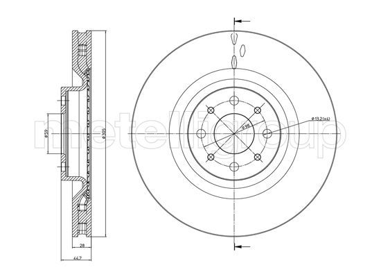 METELLI 23-0915C Brake Disc