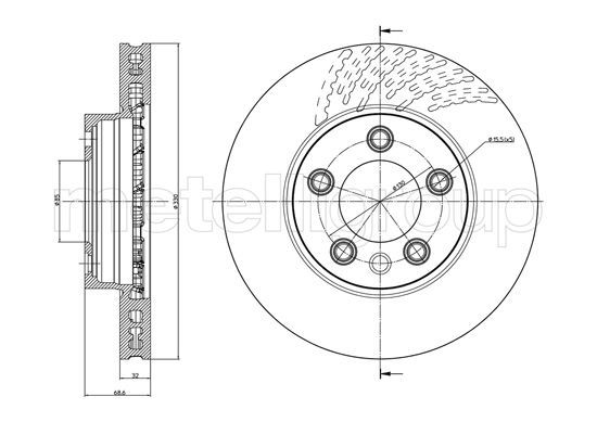 METELLI 23-0919C Brake Disc