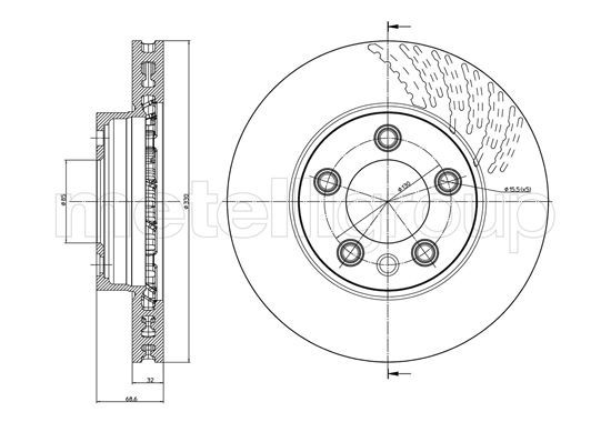 METELLI 23-0920C Brake Disc