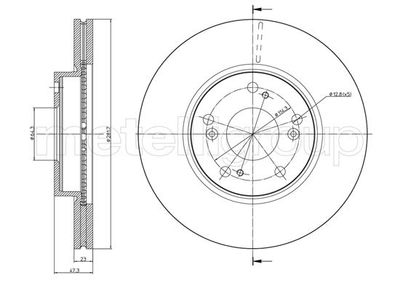 Brake Disc METELLI 23-0932C