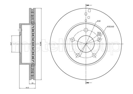 METELLI 23-0934C Brake Disc