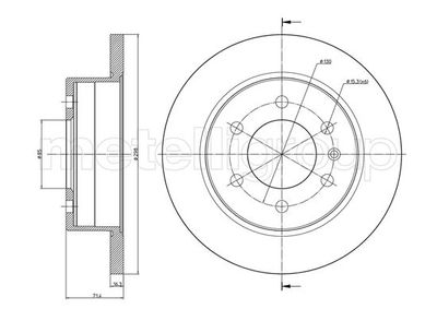 Brake Disc METELLI 23-0936