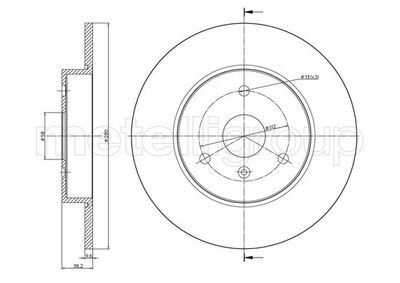 Brake Disc METELLI 23-0943C