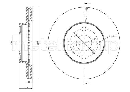METELLI 23-0944C Brake Disc