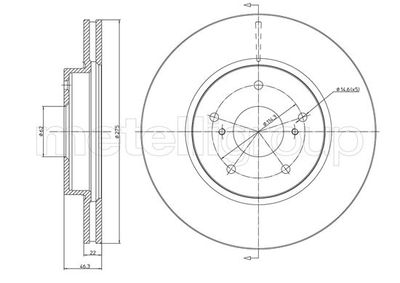 Brake Disc METELLI 23-0945C