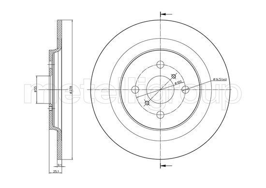 METELLI 23-0947C Brake Disc