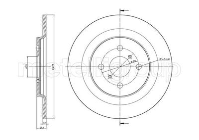 Brake Disc METELLI 23-0947C