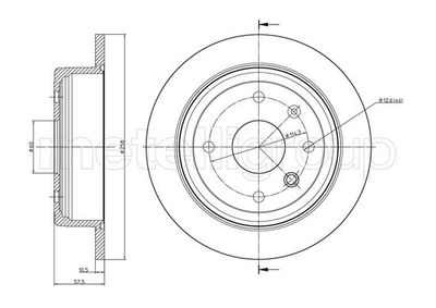 Brake Disc METELLI 23-0953