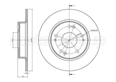 Brake Disc METELLI 23-0957C