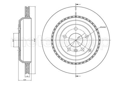 Brake Disc METELLI 23-0964C
