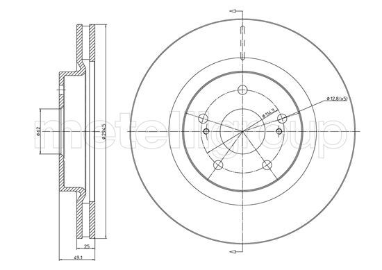 METELLI 23-0966C Brake Disc