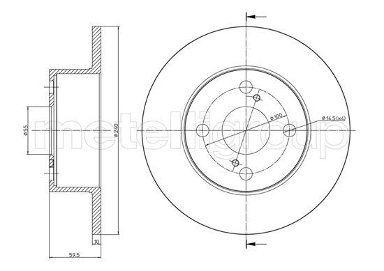 METELLI 23-0967 Brake Disc