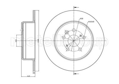 Brake Disc METELLI 23-0971C
