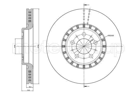 METELLI 23-0974C Brake Disc